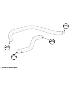 Honda Civic 92-95 TurboWorks Silicone Water Hoses