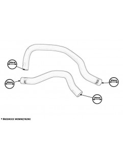 Silikoneslanger Honda Civic CRX B16A 88-91 TurboWorks Water