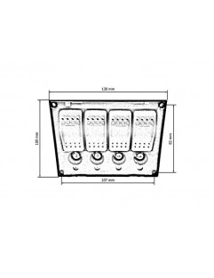 Switches 12 / 24V IP68 (ON) -OFFx1, ON-OFFX3, 2B 5A, 1B 10A, 1B 15A