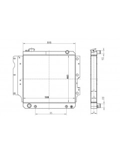 Sportowa Chłodnica Wody TurboWorks Jeep Wrangler YJ TJ 2.4L-4.2L 87-06