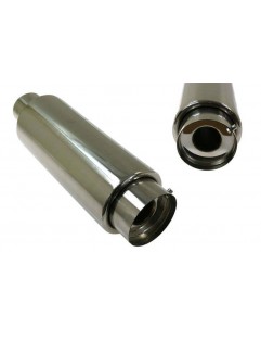 TurboWorks 100mm End Muffler, 76mm inlet