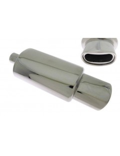 TurboWorks End Muffler 80x145mm, 63.5mm input