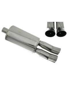 TurboWorks End Muffler 2x76mm, input 63,5mm