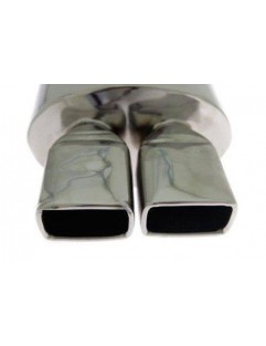 TurboWorks End Muffler 2x65x86mm, input 63,5mm