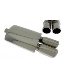 TurboWorks End Muffler 2x90mm, input 63,5mm