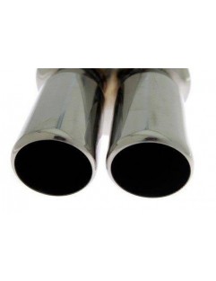 TurboWorks End Muffler 2x76mm, input 63,5mm