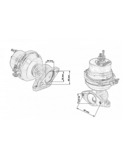 Ekstern Wastegate TurboWorks 38mm 0,5-1 Bar Lilla