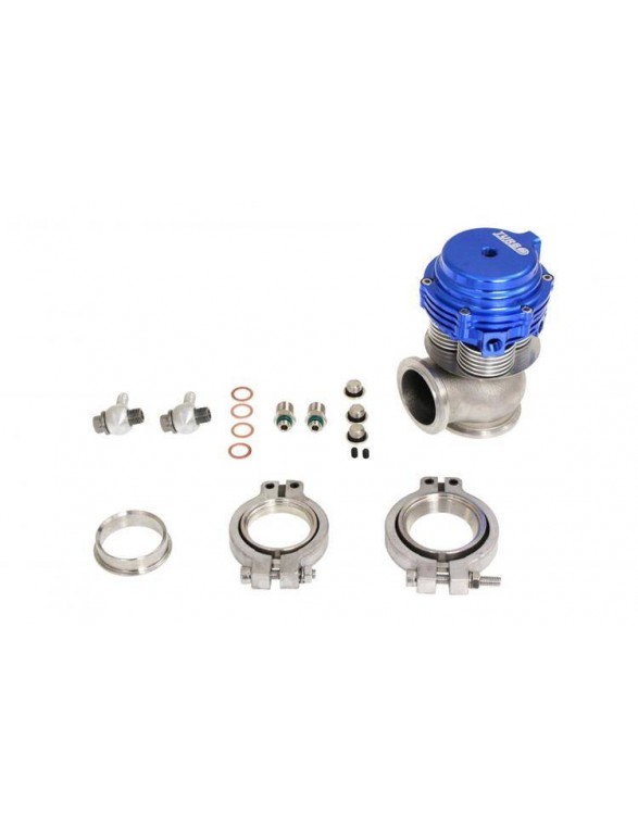 Extern Wastegate TurboWorks 38 mm vattenkyld 2,5 bar V-band blå