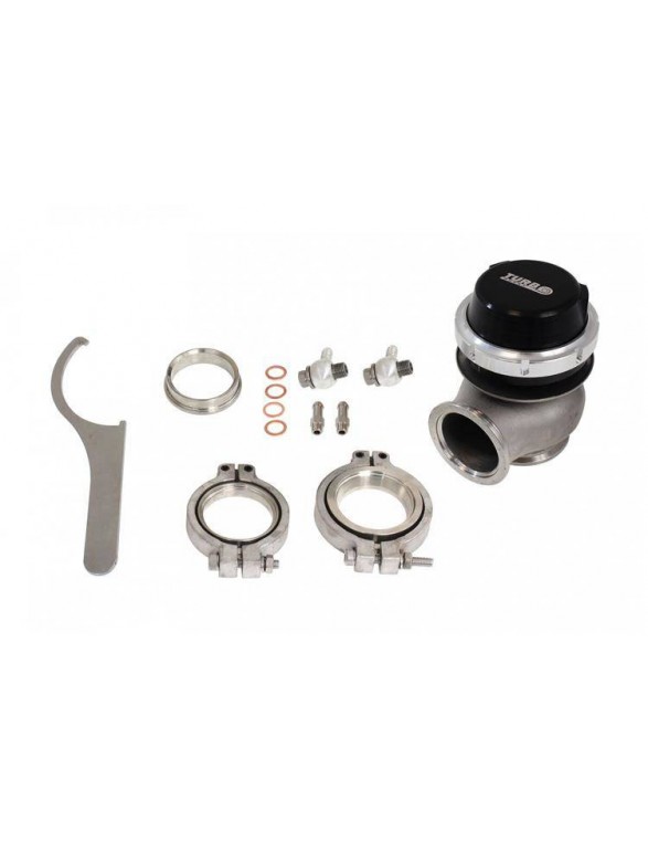 Ekstern Wastegate TurboWorks 40mm 0,5 bar V-bånd sort