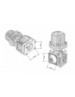 Ekstern Wastegate TurboWorks 50mm 0,5 bar sølv