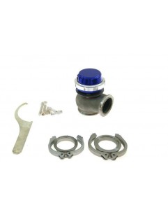 External Wastegate TurboWorks 50mm 0.5 Bar V-Band Blue