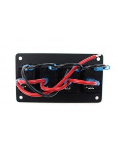 Switch panel Alu, ON / OFFx4 Red