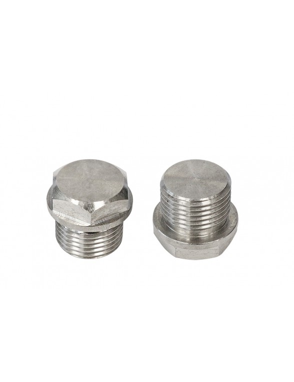 Lambda probe plugs 18mm Stainless 2pcs.