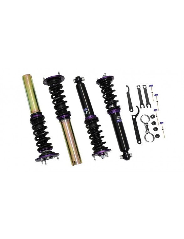 Street D2 Racing coilover affjedring BMW E34 6 CYL 55mm Svejsning 87-95