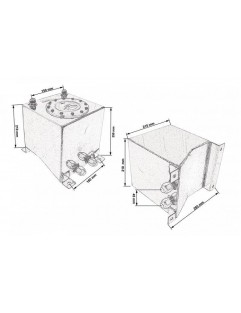 Zbiornik paliwa TurboWorks 10L Srebrny