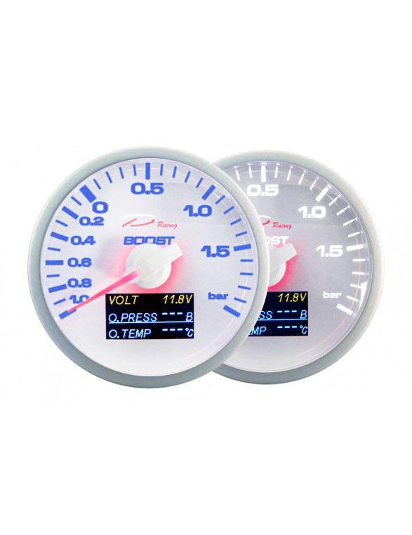 DEPO WBL CLOCK 60mm - 4in1 Turbo, Volt, Oljepress, Temp