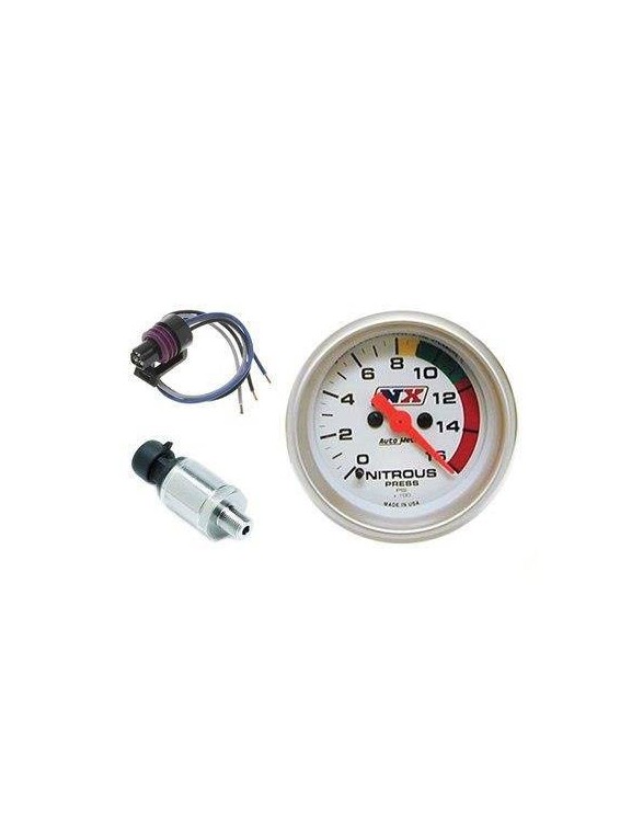 Electronic nitro pressure gauge with sensor