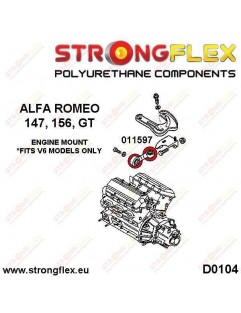 Pude - motorstabilisator v6