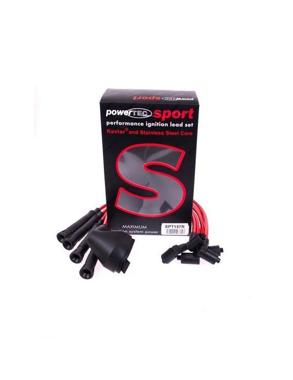 PowerTEC sytytyskaapelit BMW 316I 318I 518I VOLVO 740 760 80-91 punainen