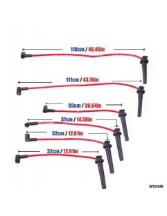 Sytytyskaapelit PowerTEC FORD MONDEO ST220 3.0 V6 02-07 Punainen