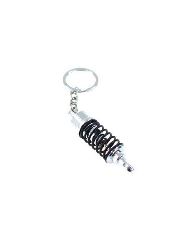 Silver Threaded Shock Absorber Keyring