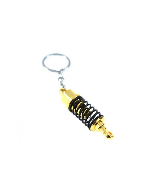 Gold threaded shock absorber keychain