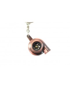 Brown Turbocharger Keyring