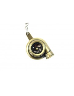 Gold Turbocharger Keyring