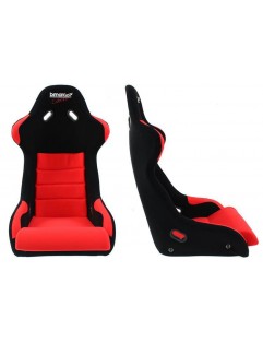 Bimarco Cobra II Velor Black / Red Sports Seat