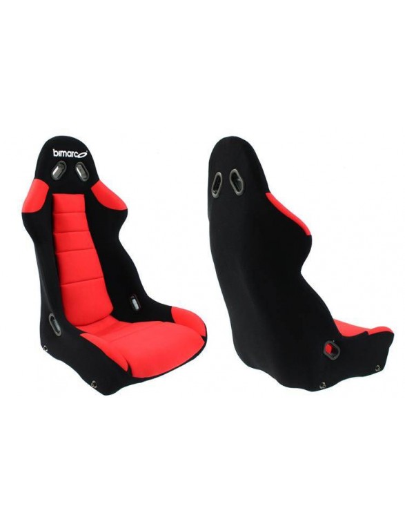 Bimarco Cobra Velur Black / Red Sports Seat