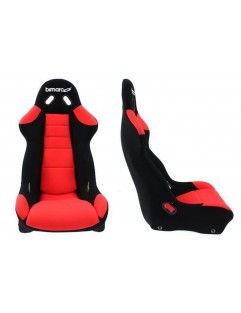 Bimarco Cobra Velur Black / Red Sports Seat