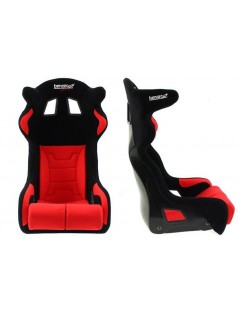 Fotel Sportowy Bimarco Grip Welur Black Red HANS FIA