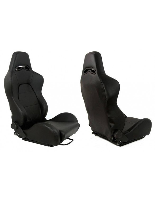 DRAGO Black Leather sports seat