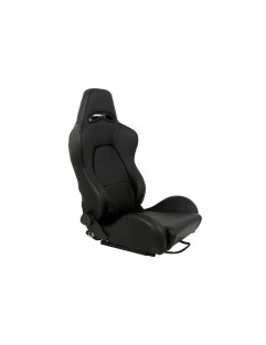 DRAGO Black Leather sports seat