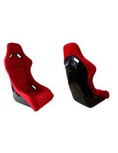 EVO Velor Red sports seat