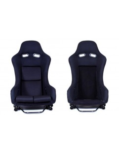 GTR Large Velor Black sports chair