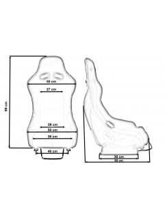 Fotel sportowy K608 Zamsz Bride Czarny