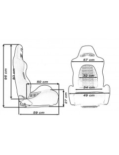 Fotel sportowy K700 Welur Bride Czarny