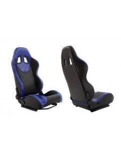 Sports seat MONZA + Blue leather