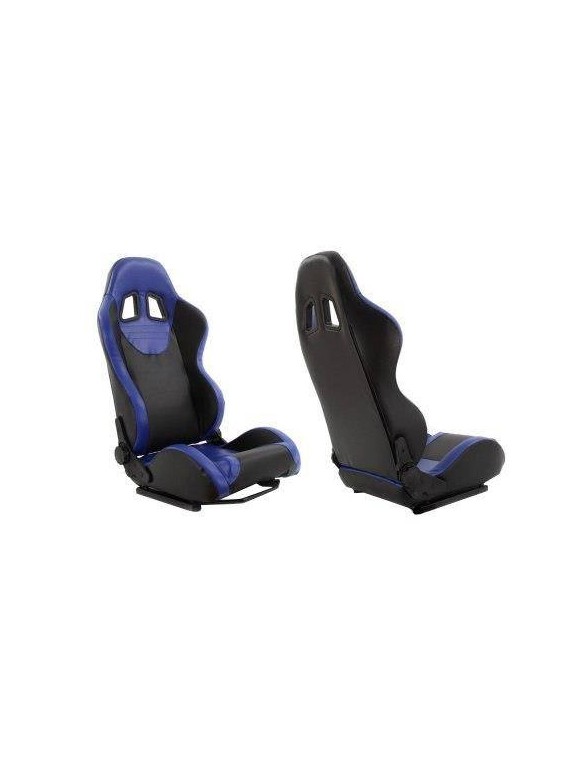 Sports seat MONZA + Blue leather