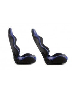 Sports seat MONZA + Blue leather