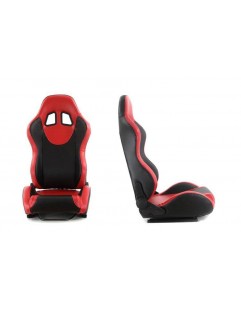 Sports seat MONZA + Leather Red