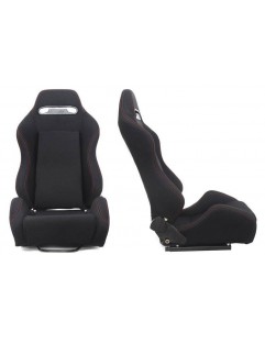 R-LOOK Velor Black sports seat