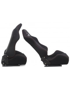 R-LOOK Velor Black sports seat