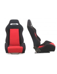 R-LOOK Velor Black Red sports chair