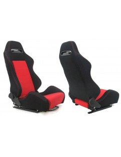 R-LOOK Velor Black Red sports chair