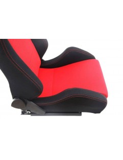 R-LOOK Velor Black Red sports chair