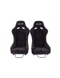 Sports seat SLIDE RS suede Black L