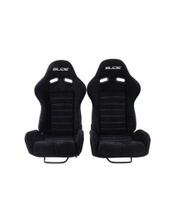 Sports seat SLIDE X3 suede Black L