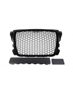 Grill Audi A3 8P RS-stil lyse sort (09-12)